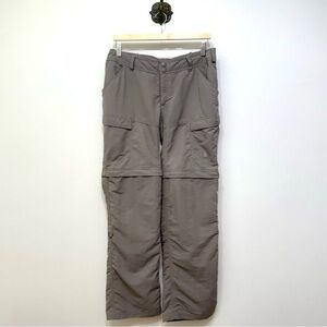 The North Face Gray Nylon Convertible Cargo Pant Shorts Women’s Size 8 Hike Camp